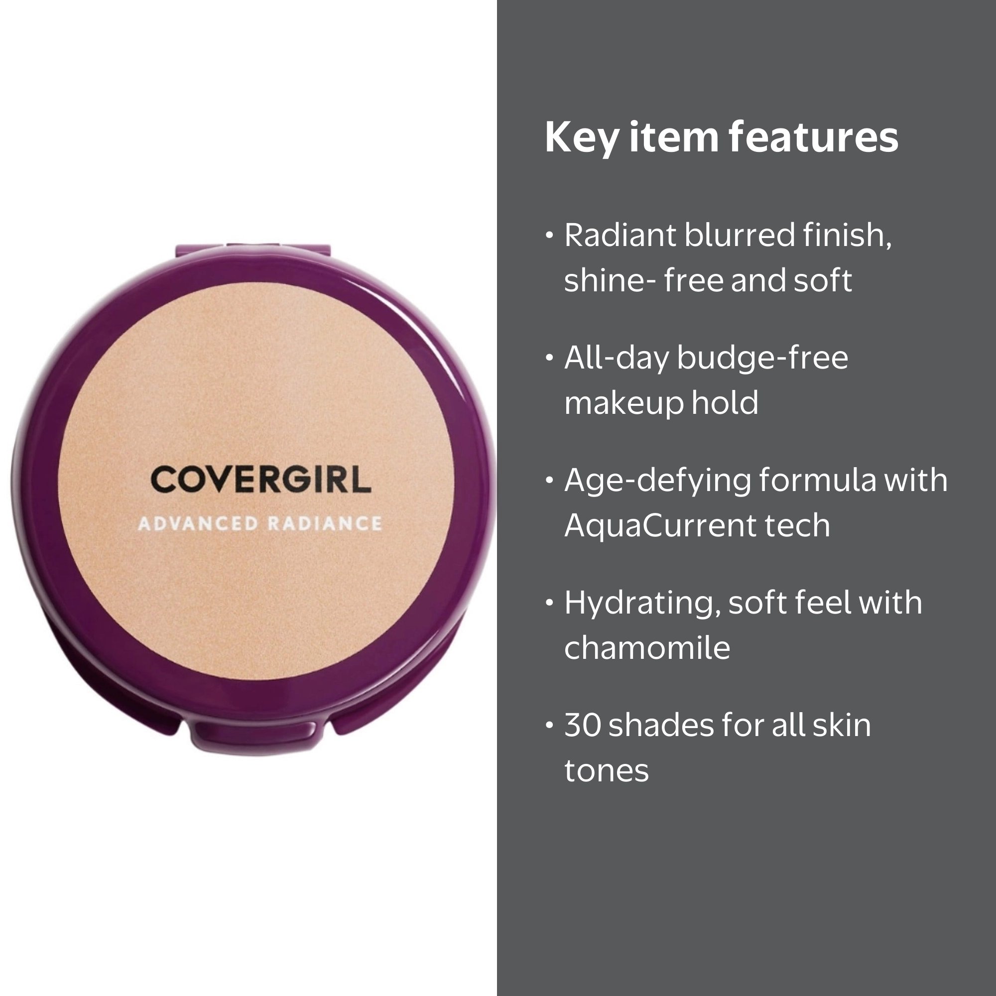 COVERGIRL Advanced Radiance Age-Defying Pressed Powder 0.39 oz
