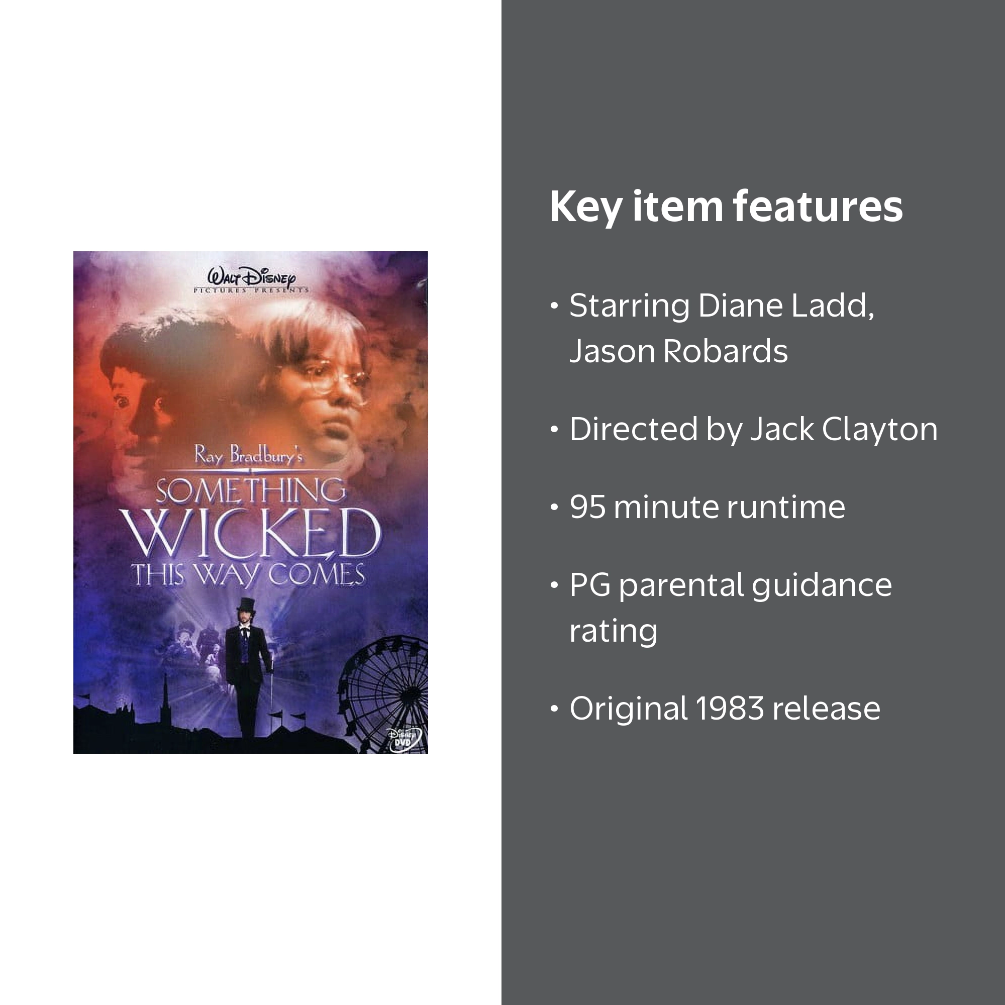 Disney, DVD, Something Wicked This Way Comes, Sci-Fi & Fantasy