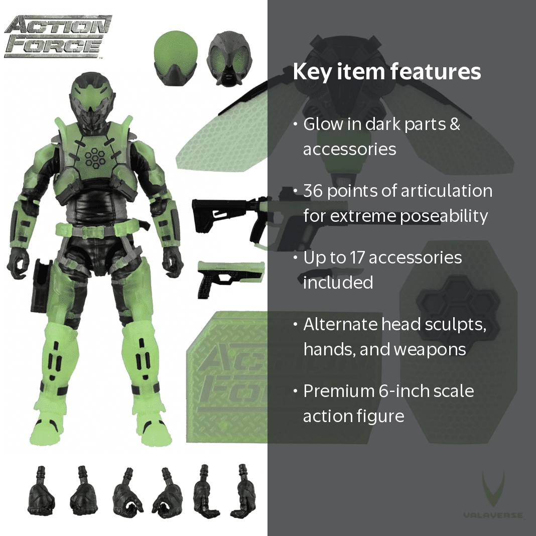 Valaverse Action Force Series 4 Swarm Tracer Premium 6-Inch Scale