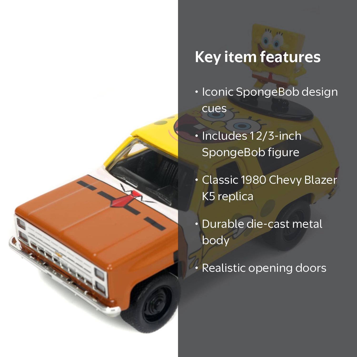 HW Ride 1980 Chevy Blazer K5 1:32 Vehicle SpongeBob Fig - Walmart.com