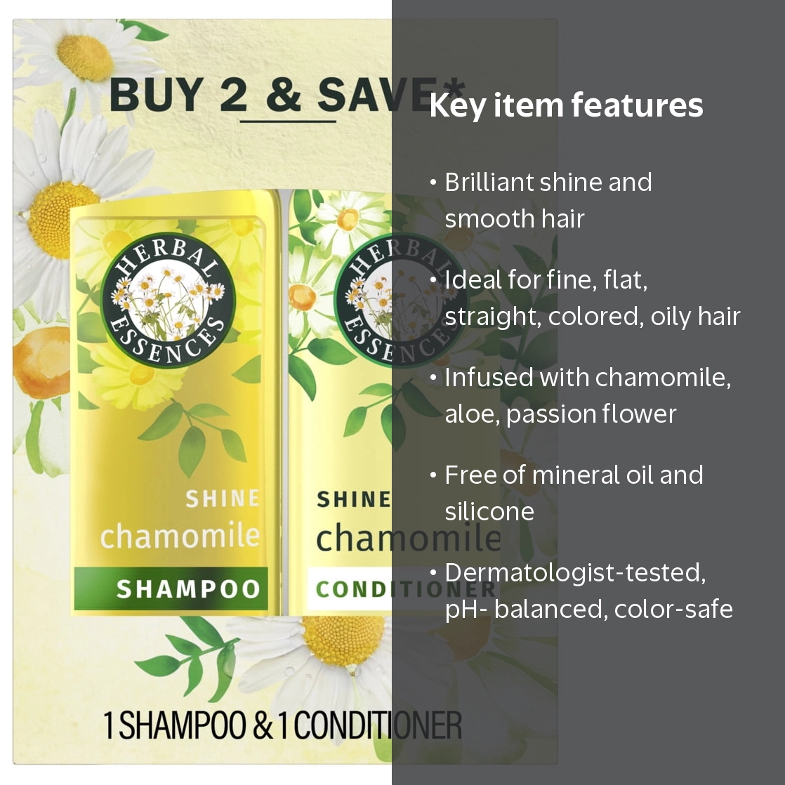 Herbal Essences Shine Collection Chamomile Shampoo & Conditioner