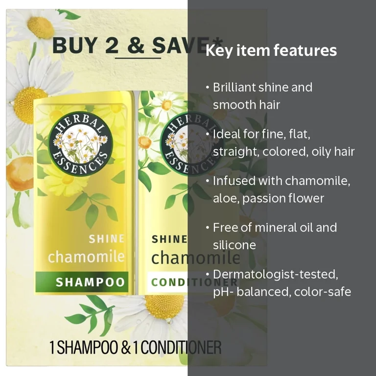 Herbal Essences Shine Collection Chamomile Shampoo & Conditioner