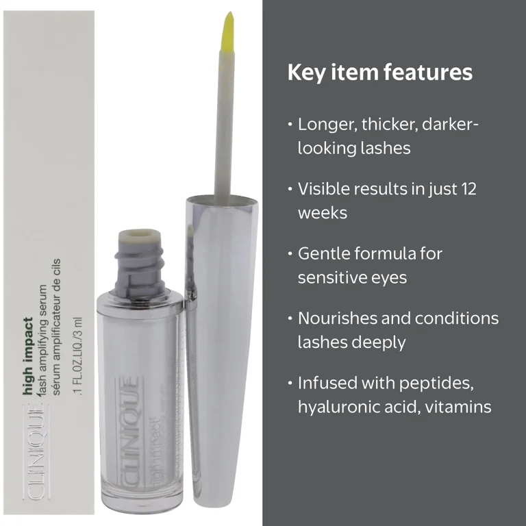 Clinique, High Impact Lash Amplifying Serum, 0.1 oz, Clear
