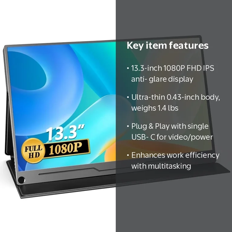 UPERFECT Portable Gaming Monitor, 13.3