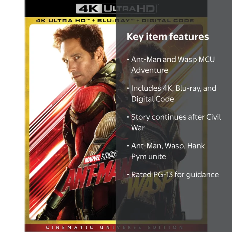 Ant-Man and the Wasp (4K Ultra HD + Blu-ray + Digital Code
