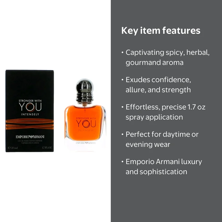 Giorgio Armani, Stronger With You Intensely Men, 1.7 oz EDP Spray