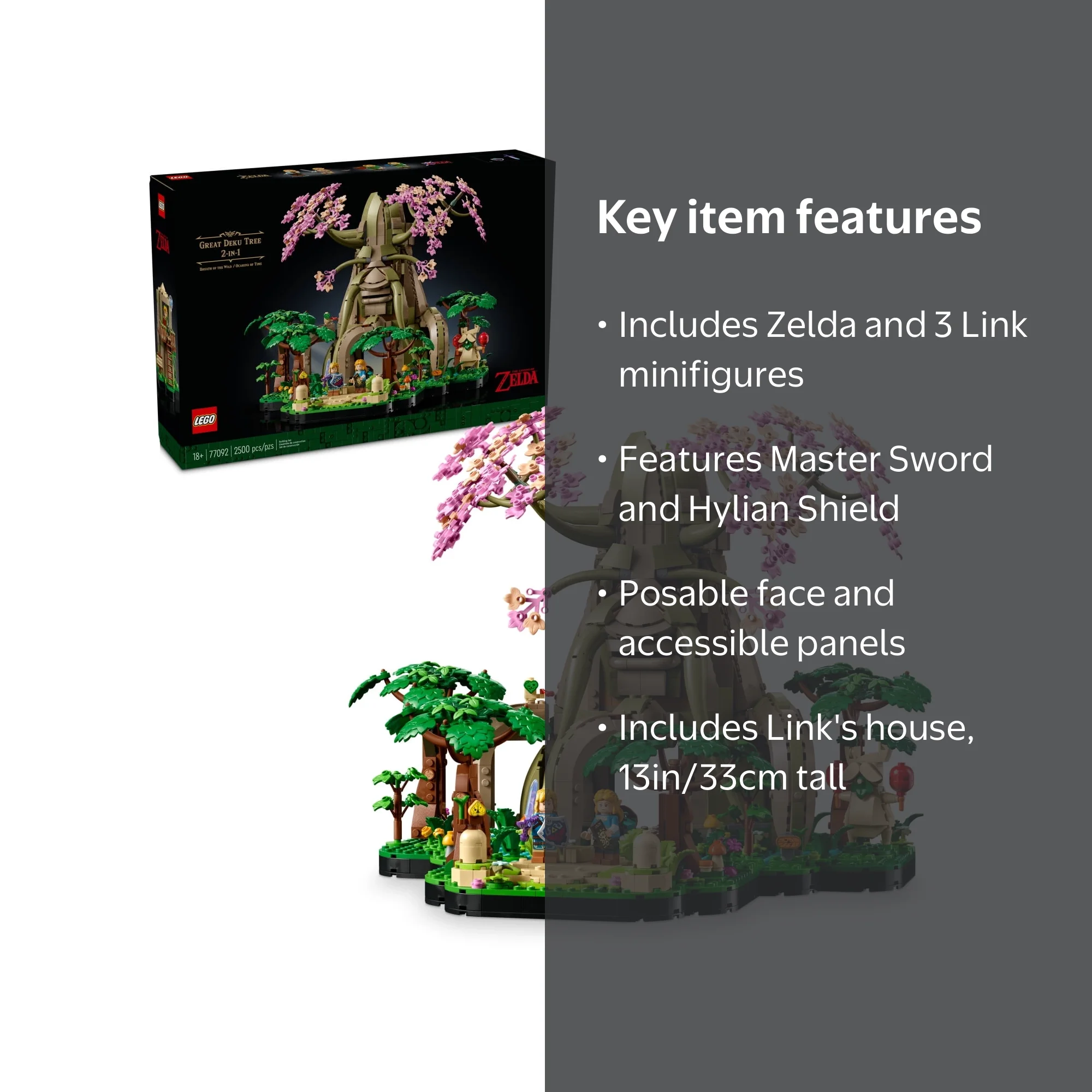 LEGO, The Legend of Zelda Great Deku Tree 2-in-1 Model Set 77092