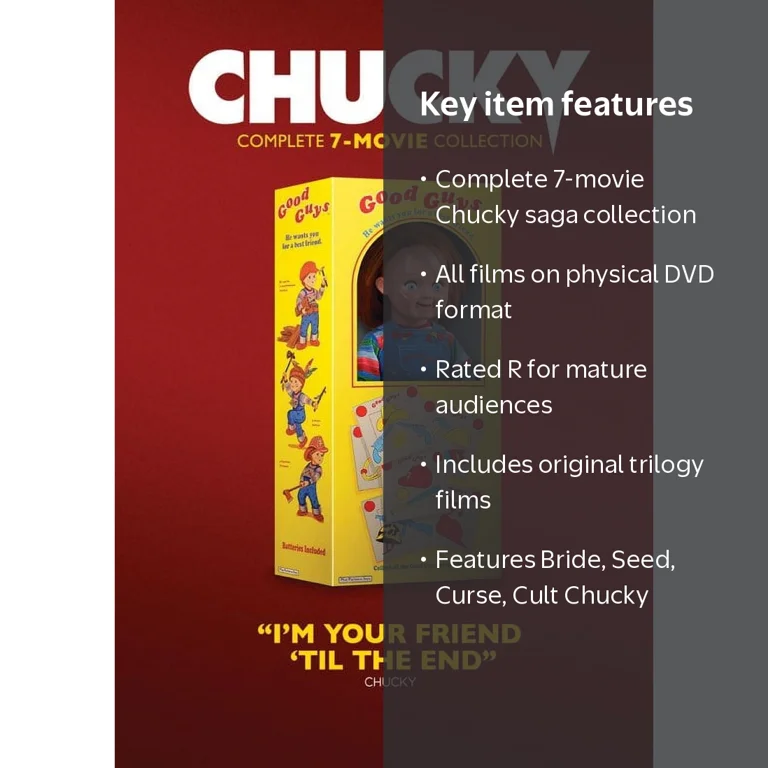 Chucky Complete 7-Movie Collection (DVD) - Walmart.com