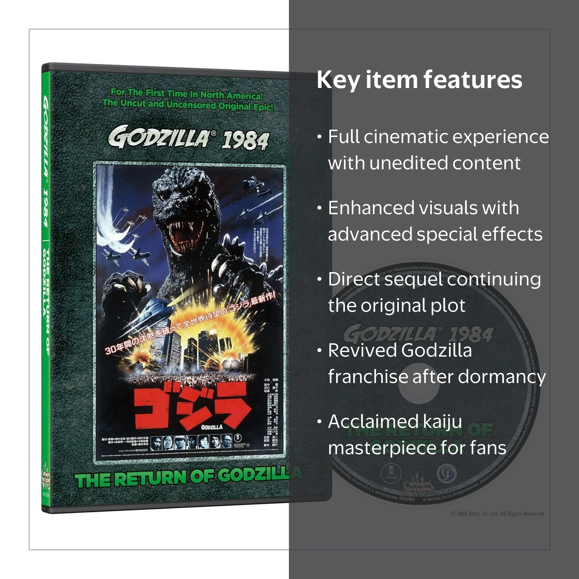 The Return of Godzilla (DVD) - Walmart.com