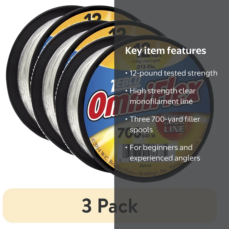 Zebco Omniflex Monofilament Fishing Line - 12-Pound - Walmart.com