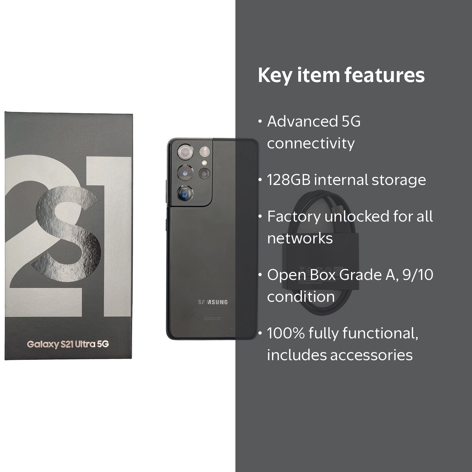 Samsung Galaxy S21 Ultra 5G Fully Unlocked 128GB Silver - Walmart.com
