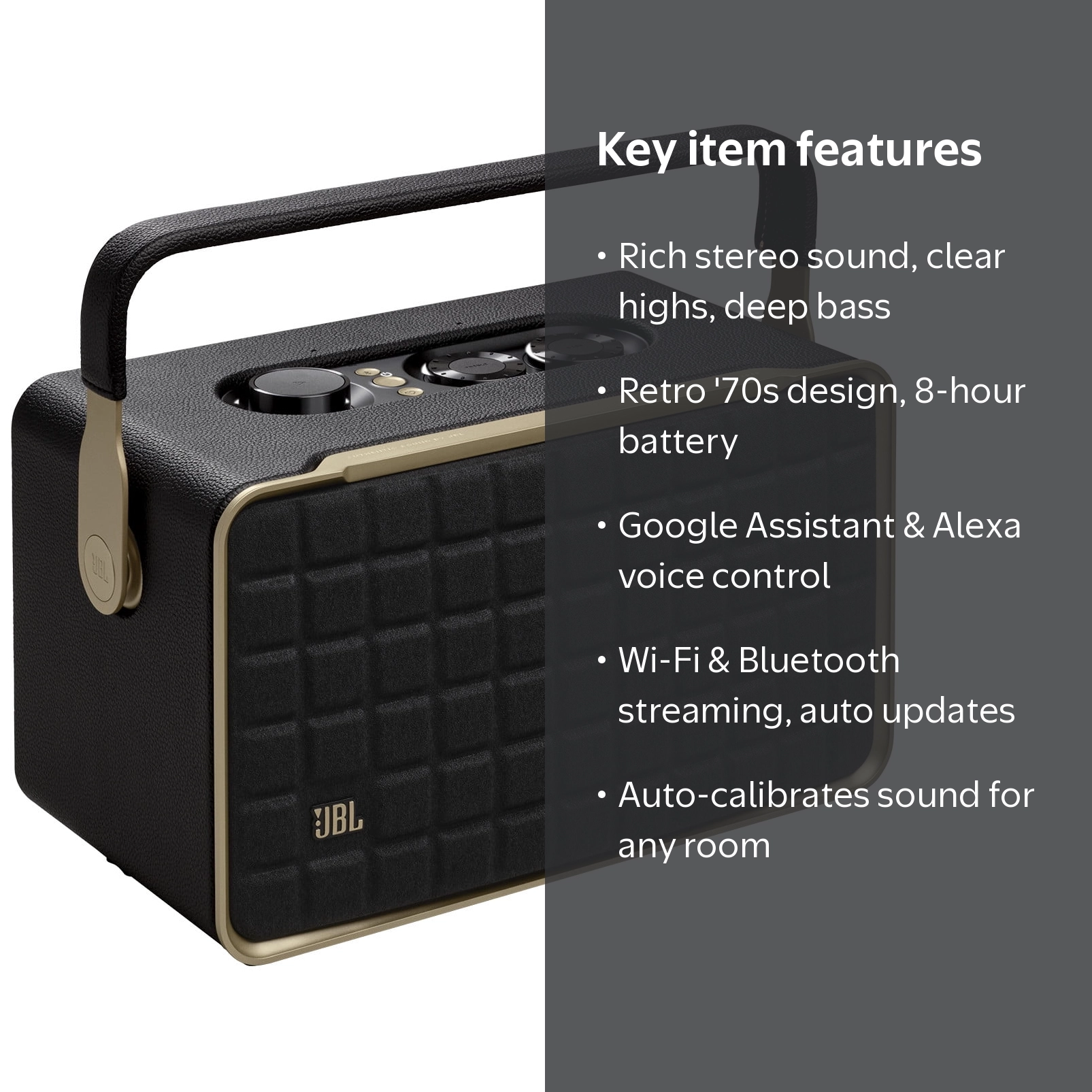 JBL Authentics 300 Portable Wi-Fi Bluetooth Smart Home Speaker