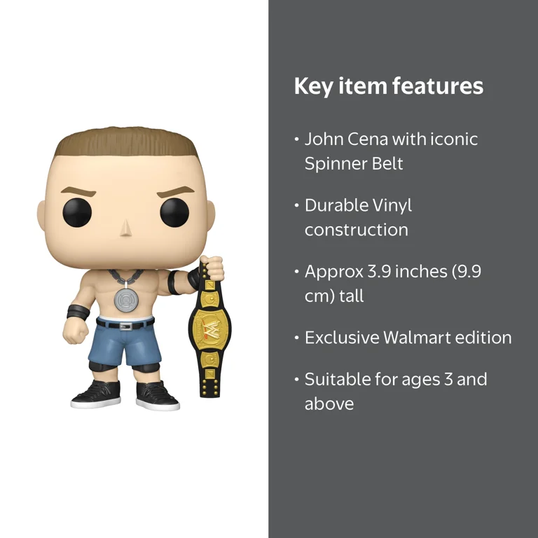 Funko POP!: WWE - John Cena with Spinner Belt Walmart Exclusive