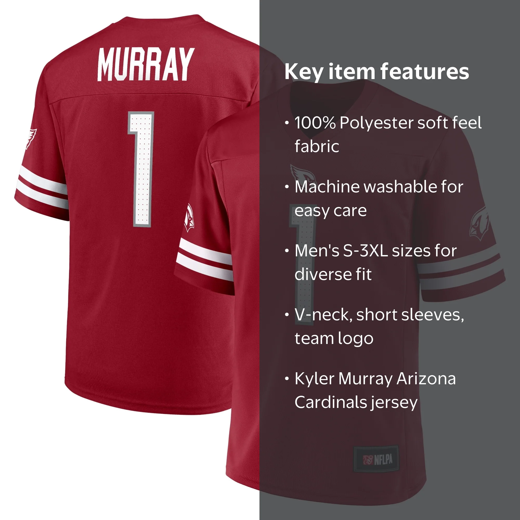 NFL Kyler Murray Arizona Cardinals Mens Player Jersey - Walmart.com