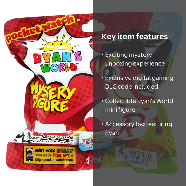 Ryan's World Mini Figure with Accessory Tag with Ryan Mystery Pack
