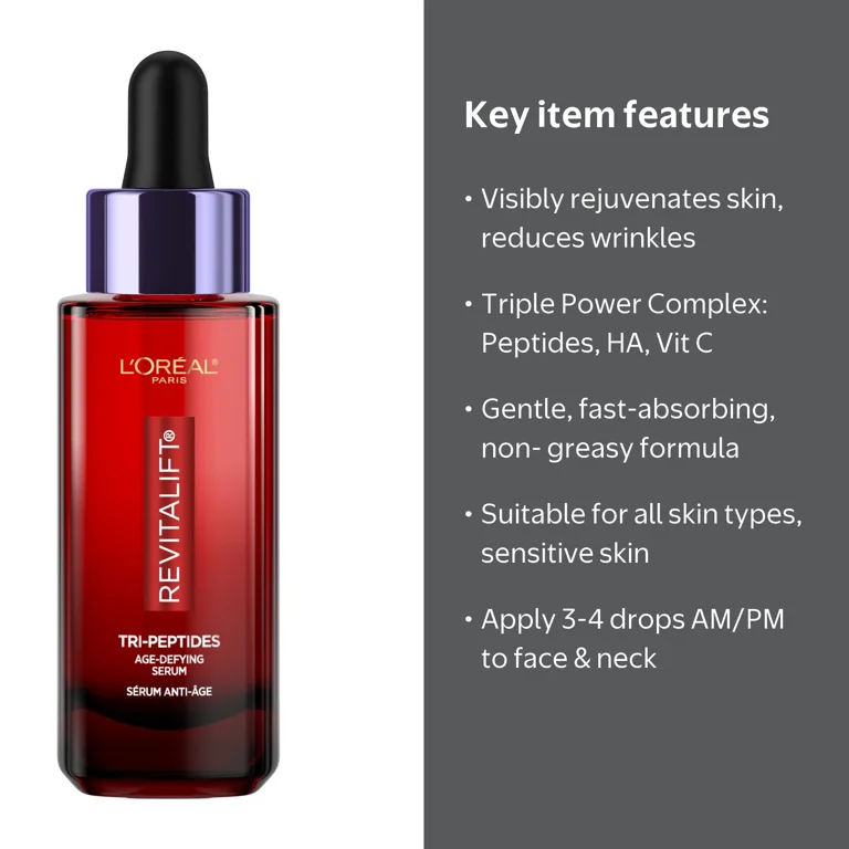 L'Oreal Paris Revitalift Triple Power Face Serum with Tri-Peptides