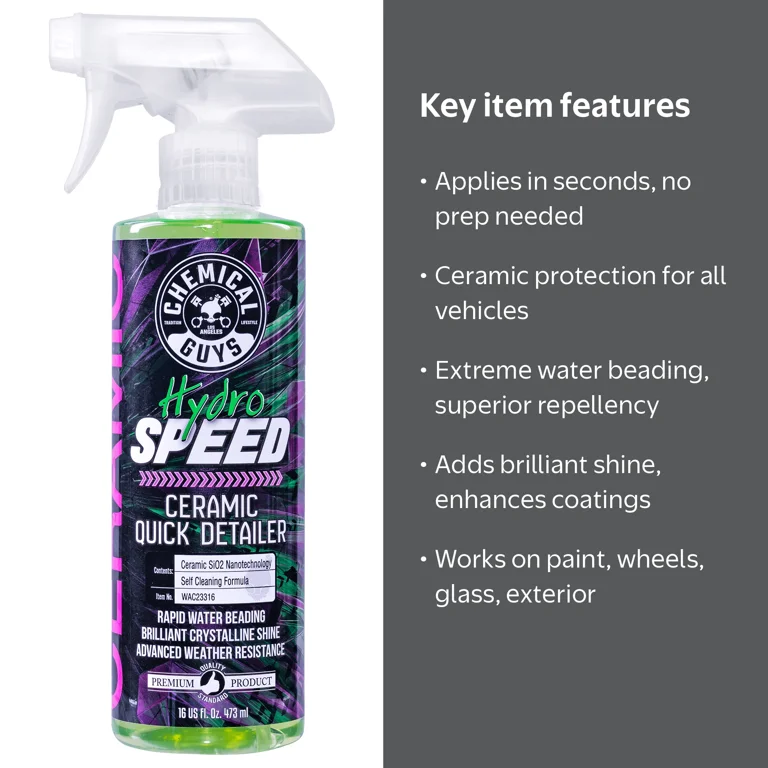 Chemical Guys WAC23316 HydroSpeed Ceramic Quick Detailer, 16oz