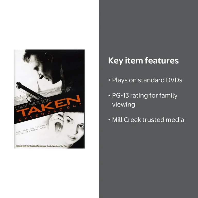 Mill Creek Taken (DVD) - Action & Adventure, Vengeance Theme