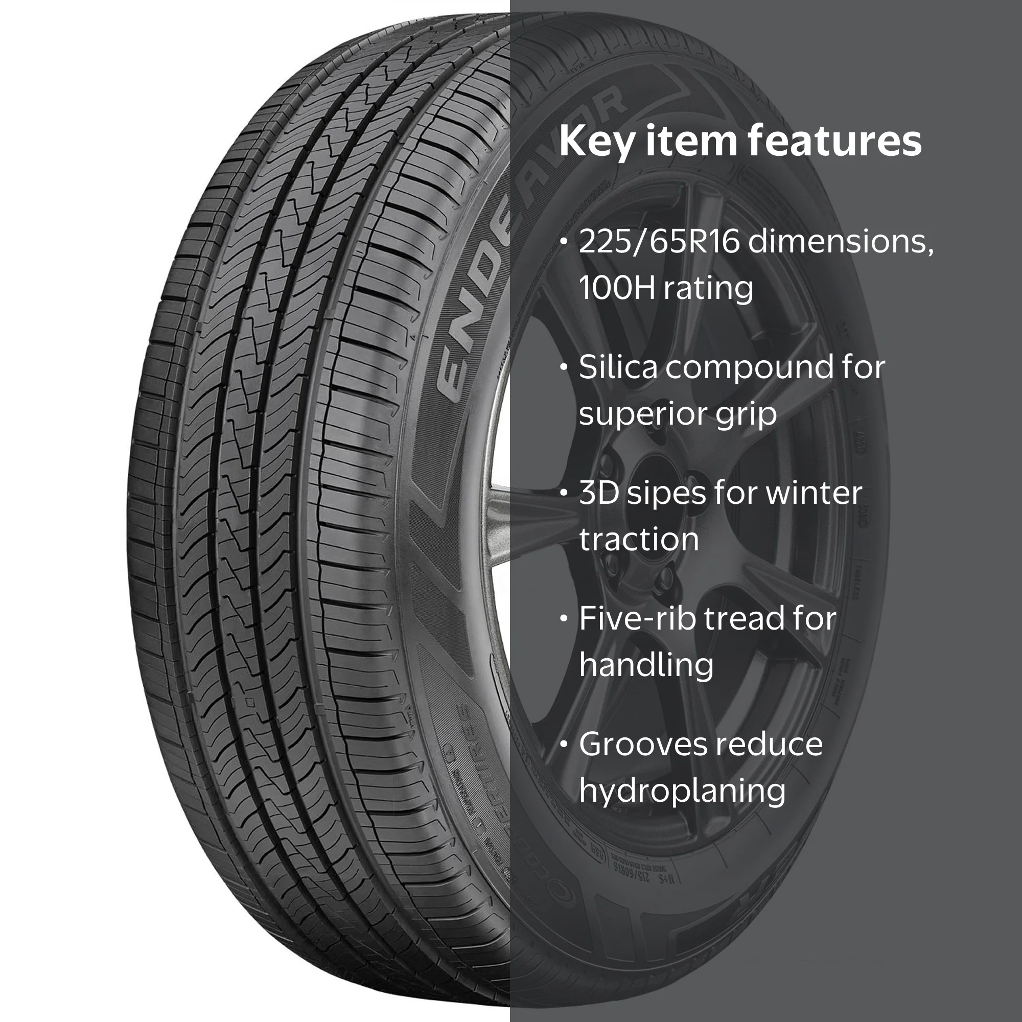 タイヤ　225/65R16 Cooper Endeavor 225/65R16 100H All-Season Tire, Long Life