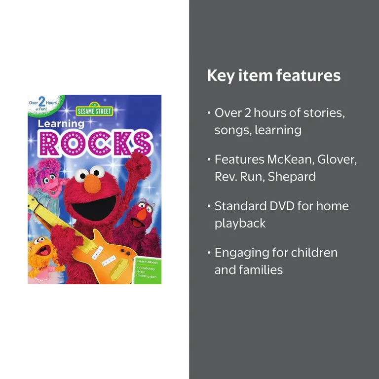 Sesame Street: Learning Rocks (DVD), Family, Shout! Factory