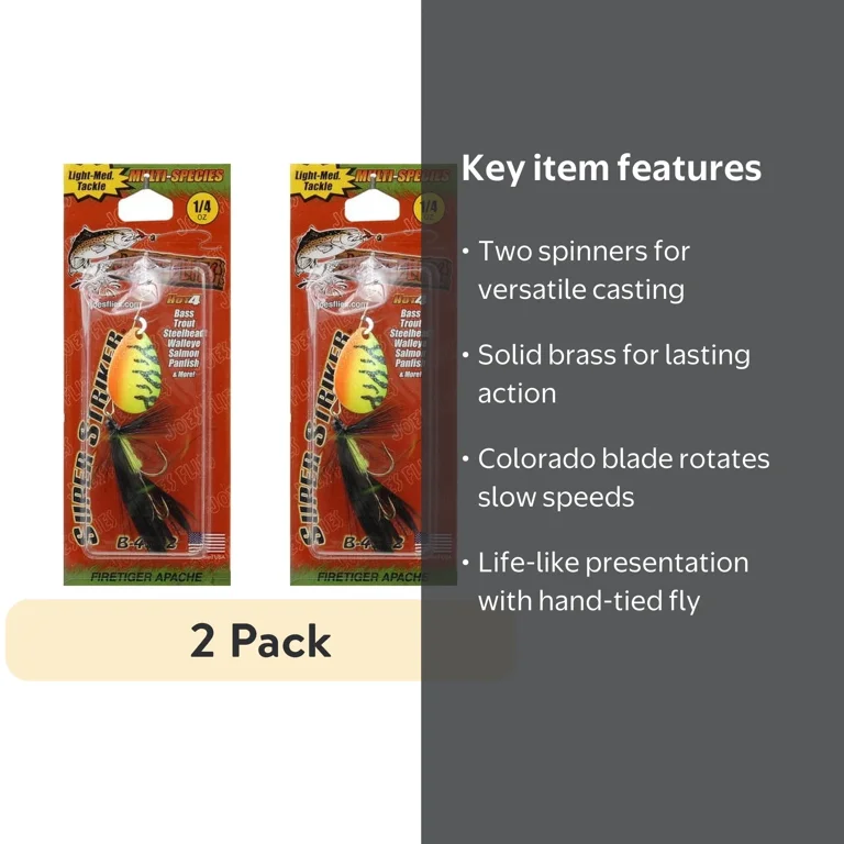 Joes Flies Super Striker Inline Spinner - 1/4 oz Firetiger