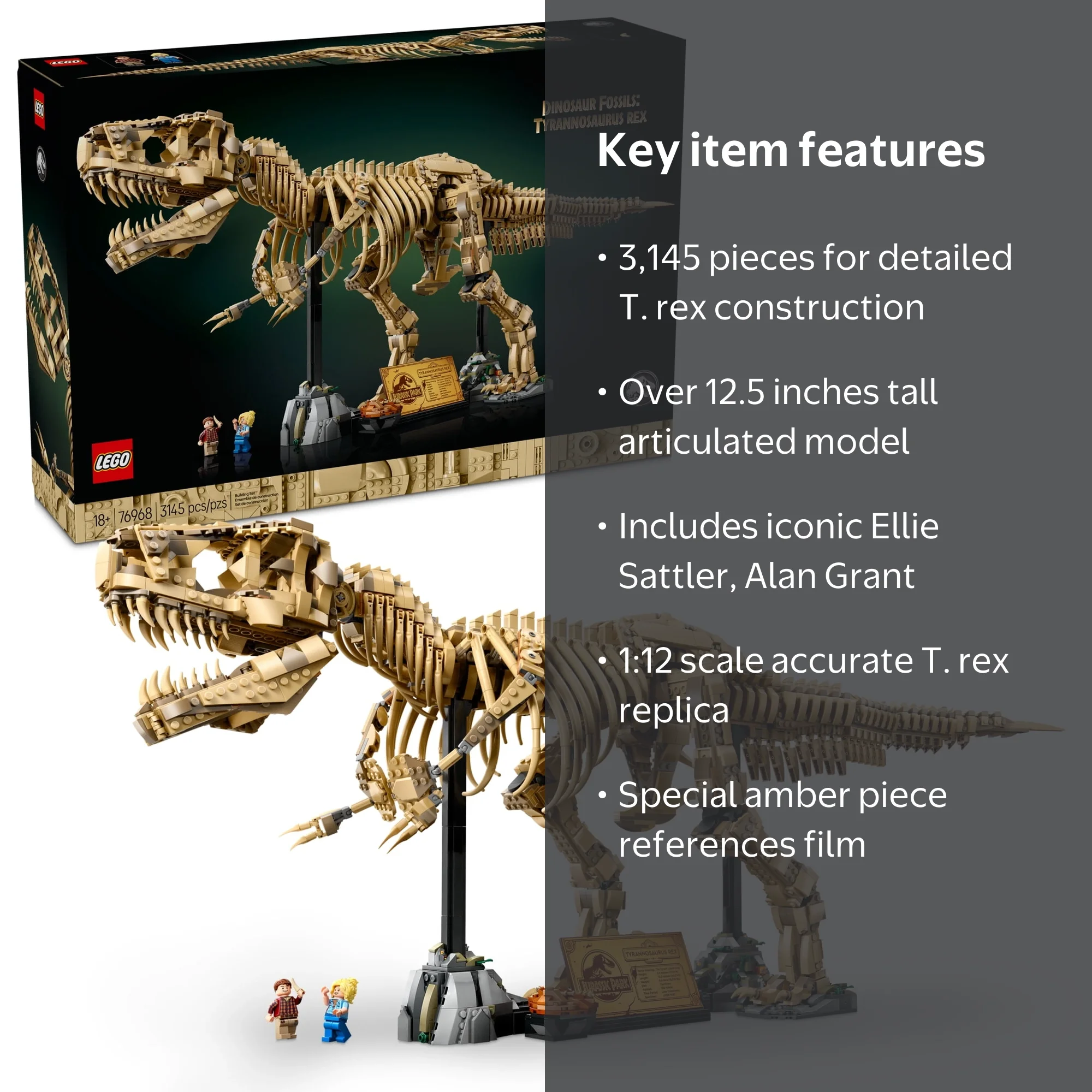 LEGO Jurassic World Dinosaur Fossils 76968, Tyrannosaurus Rex