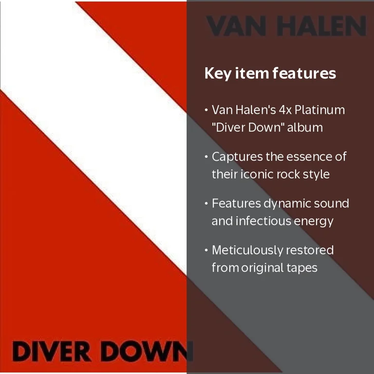 Rhino, Van Halen Diver Down CD, Remastered Rock Album - Walmart.com