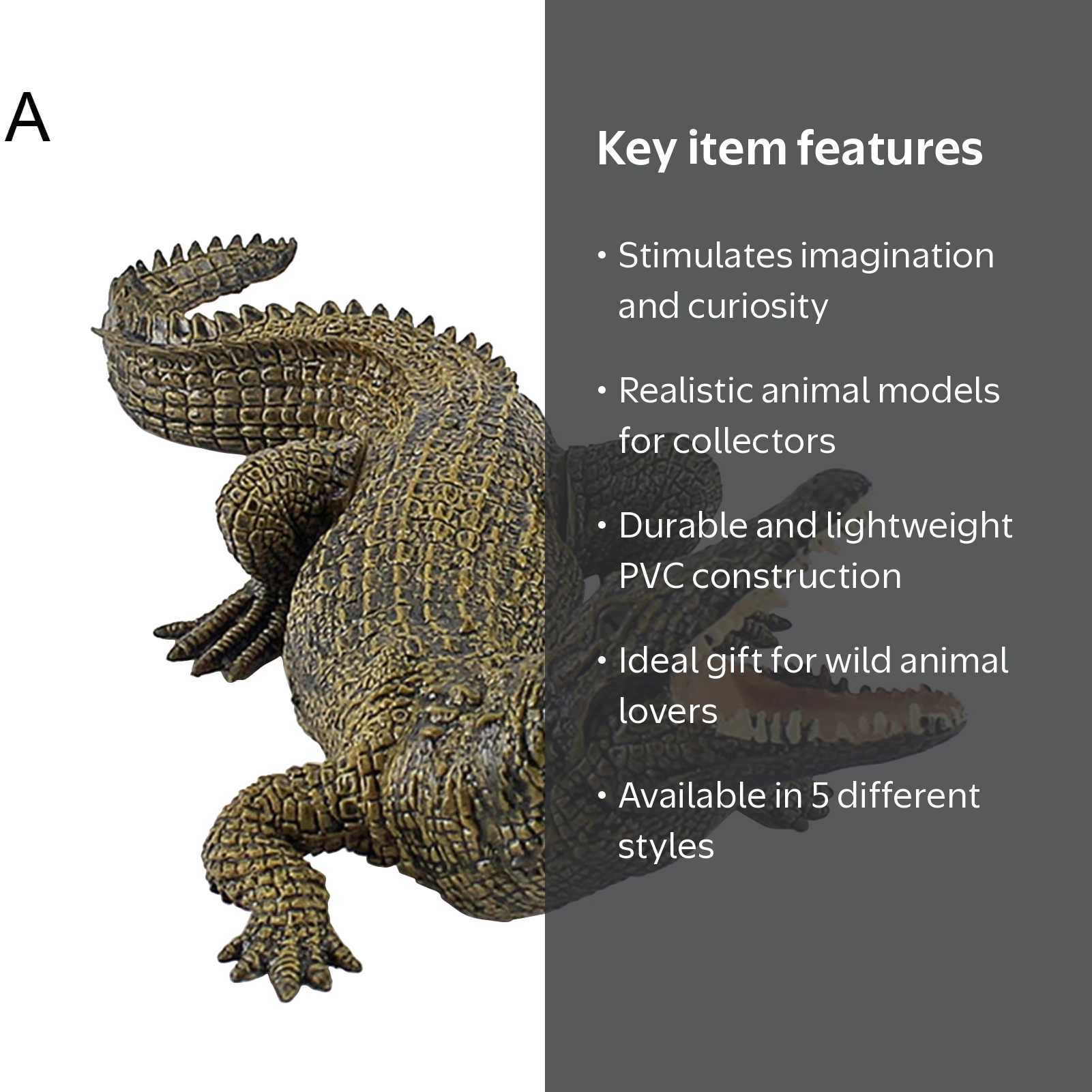 SPRING PARK Collectible Crocodile Action Figure PVC - Walmart.com