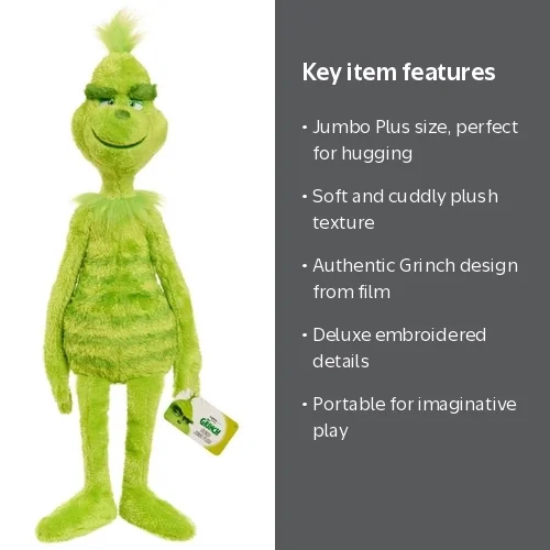 Dr. Seuss The Grinch Plush - Walmart.com