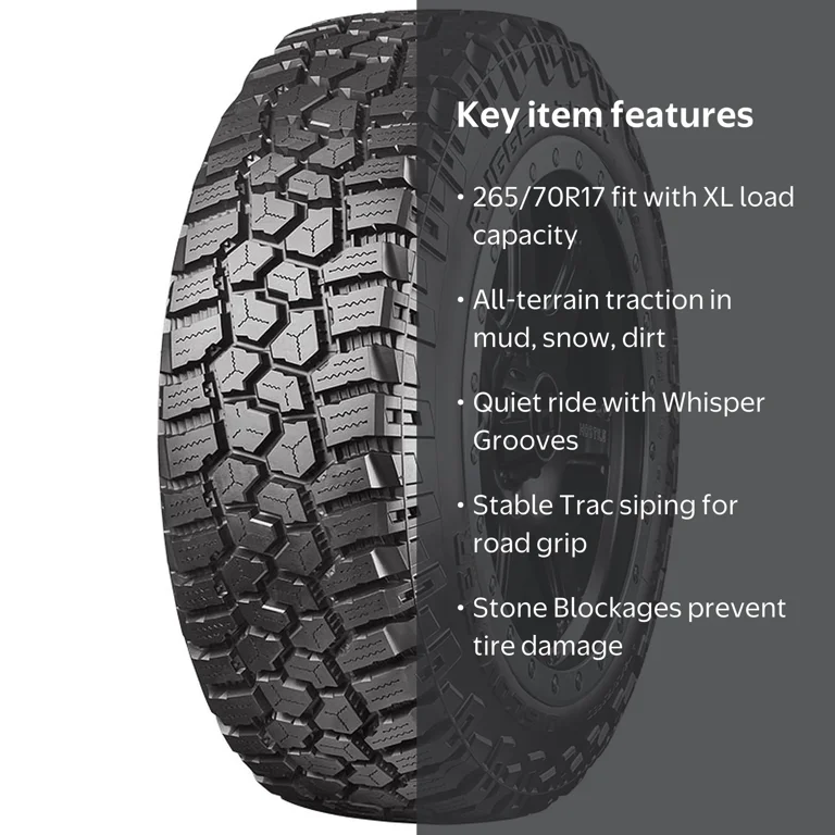 Cooper, Light Truck Tire, Rugged Trek, 265/70R17 XL - Walmart.com