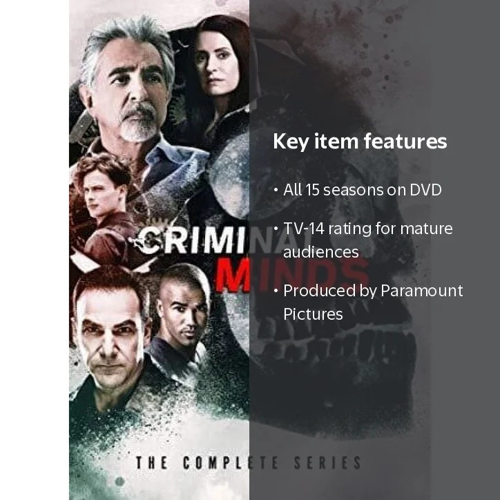 Paramount's Criminal Minds: Complete 15 Seasons DVD Series
