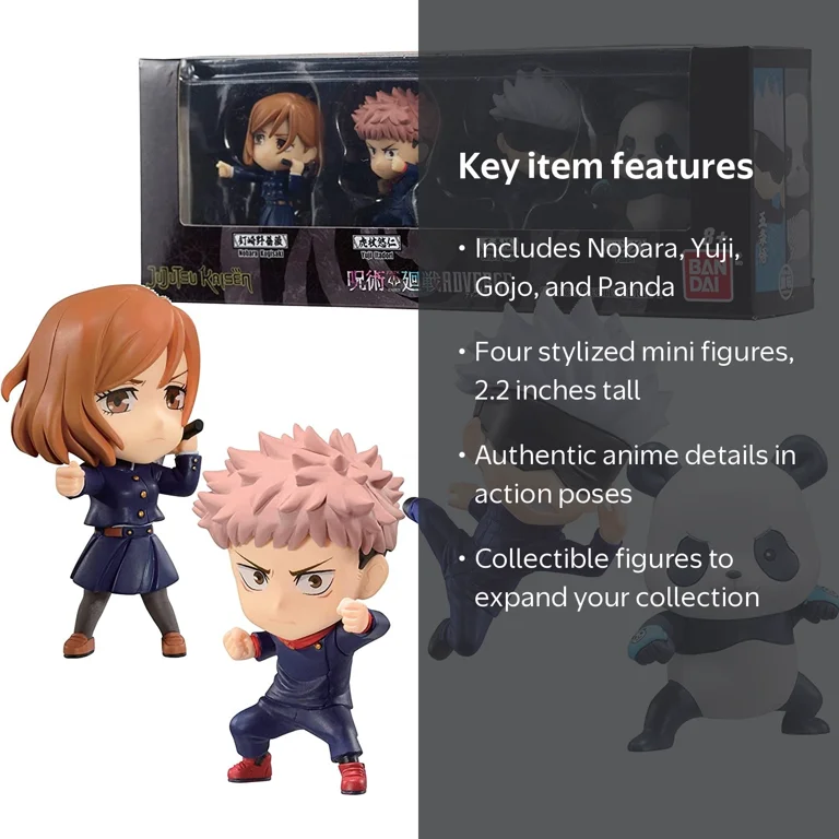 [バンダイ(BANDAI)] Jujutsu Kaisen ADVERGE Figure Box Set: Nobara, Yuji, Satoru, Panda