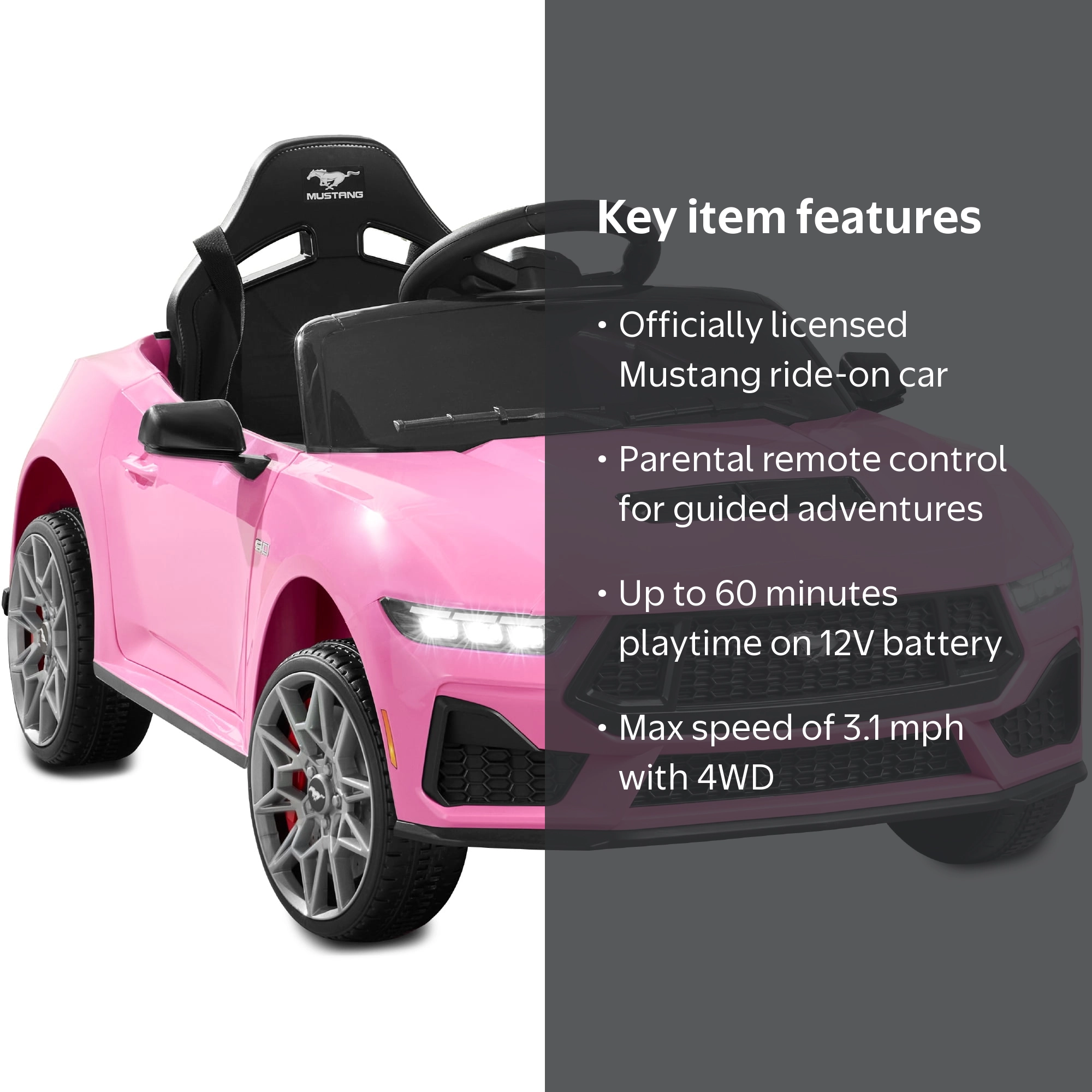 Best Choice Products Kids 12V Electric Ride-On Car, Ford Mustang