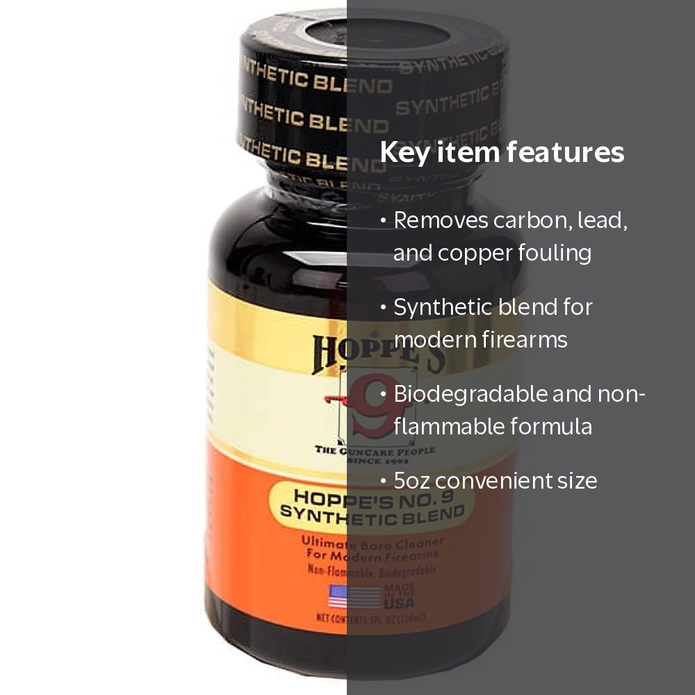 Hoppe's® No.9 Synthetic Blend Modern Firearm Gun Bore Cleaner 5oz
