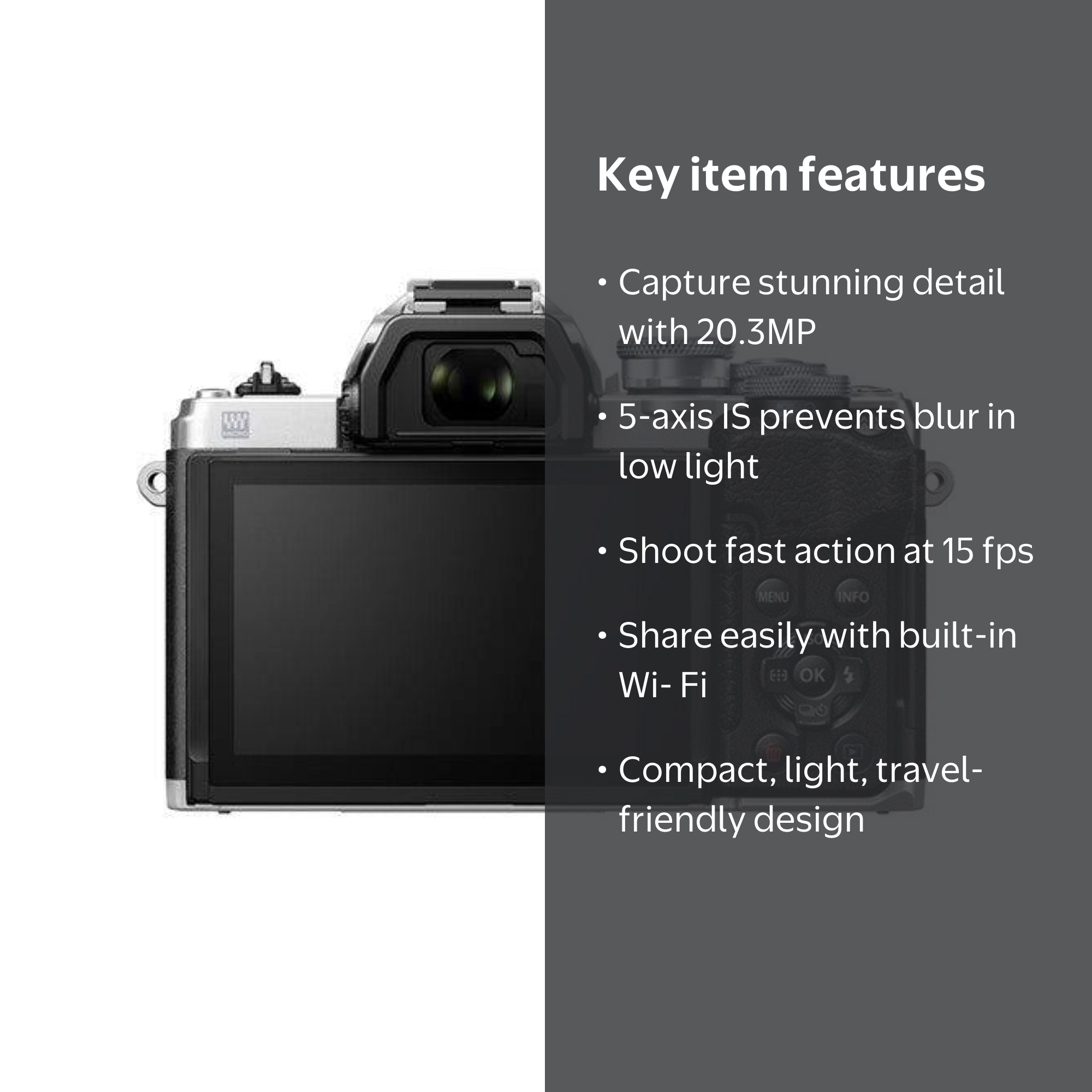 Olympus OM-D E-M10 Mark IV 20.3MP Digital Video Mirrorless Camera