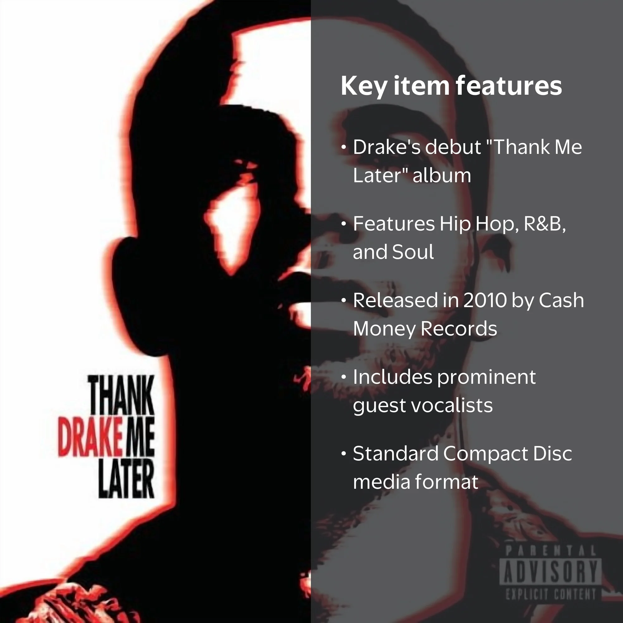 Drake - Thank Me Later - Music & Performance - CD - Walmart.com