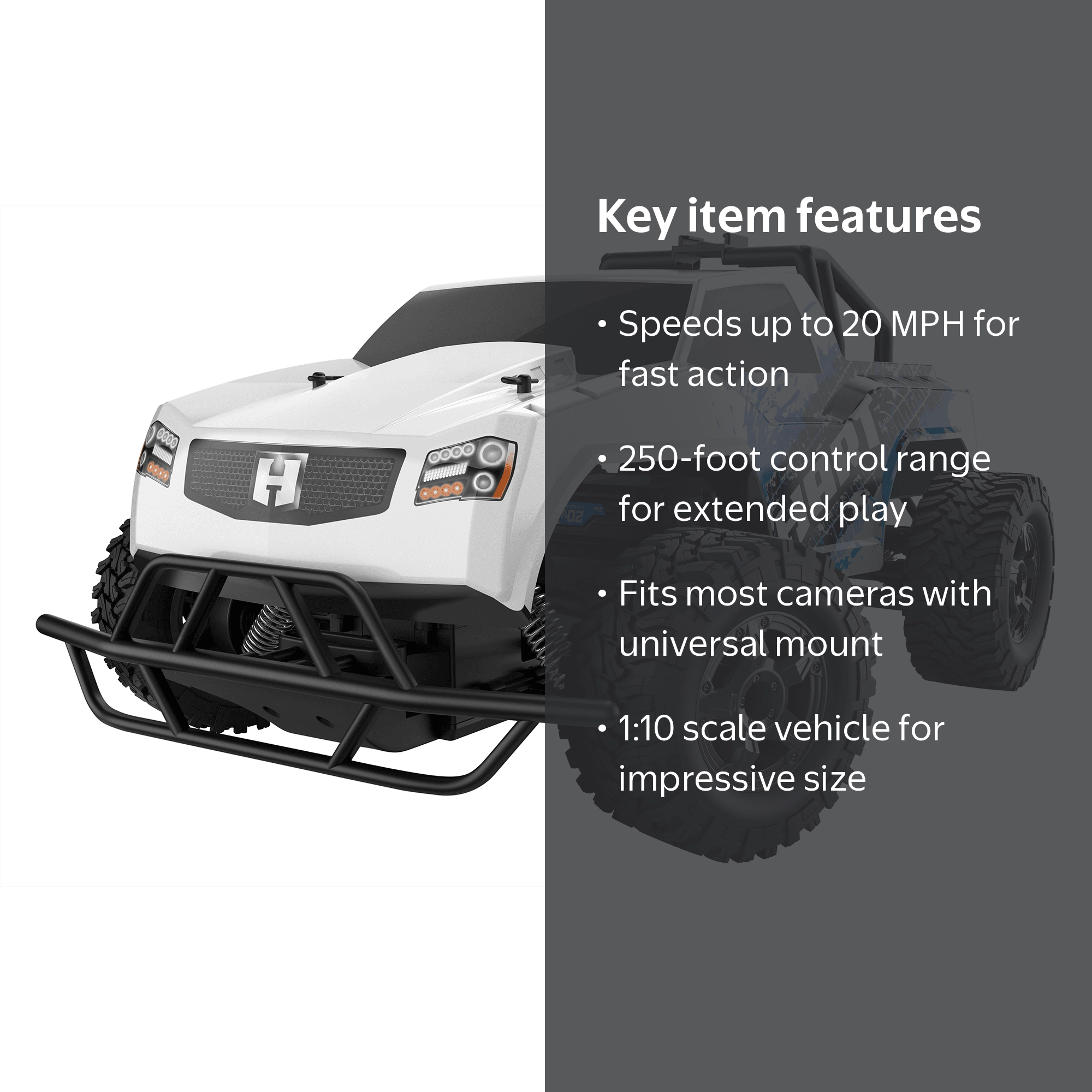 HART 20-Volt High-Speed RC Truck with Remote Control, Battery Not