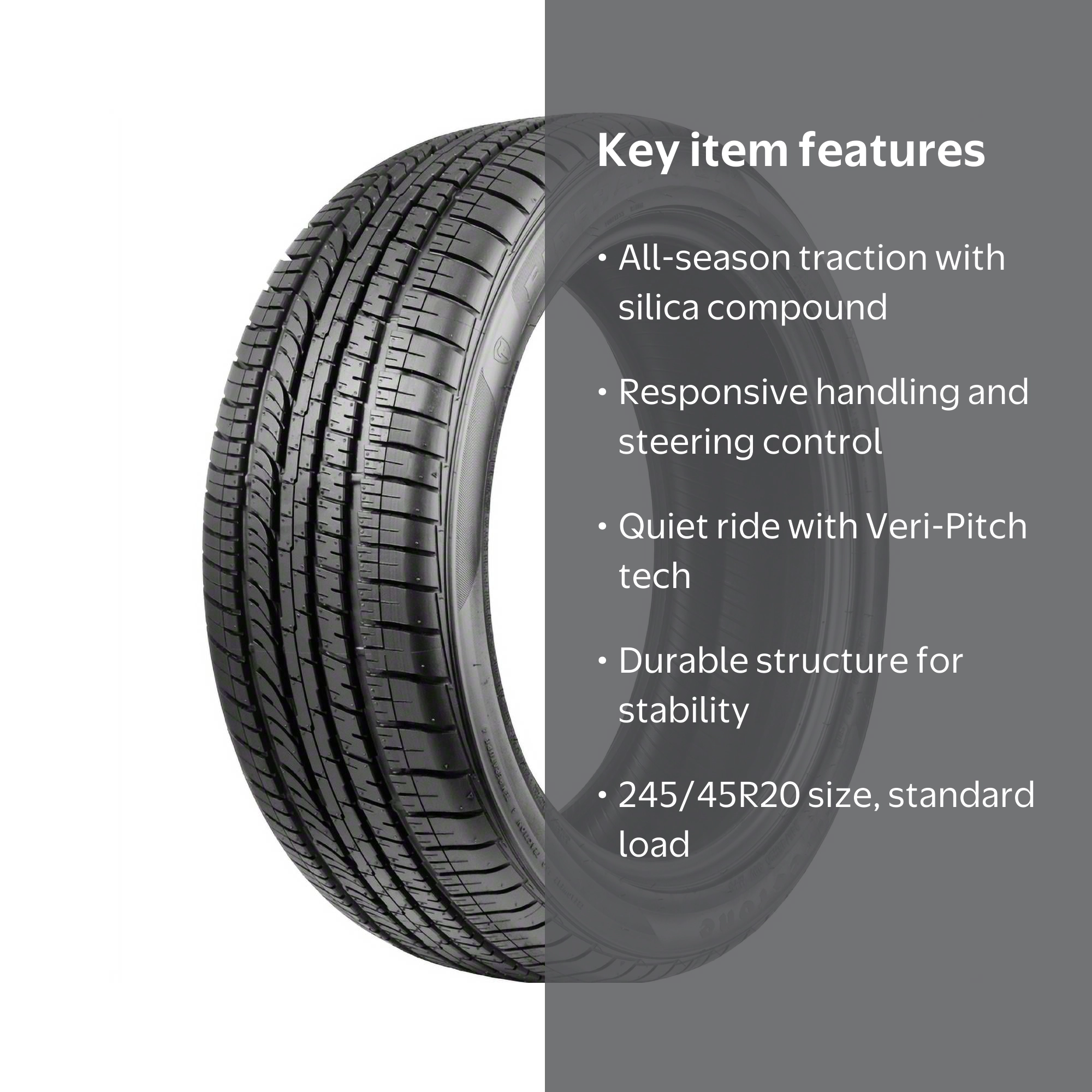 Free Shipping! Firestone Firehawk GT Tire, 245/45R20 99V, All Free Shipping! Firestone Firehawk GT Tire, 245/45R20 99V, All