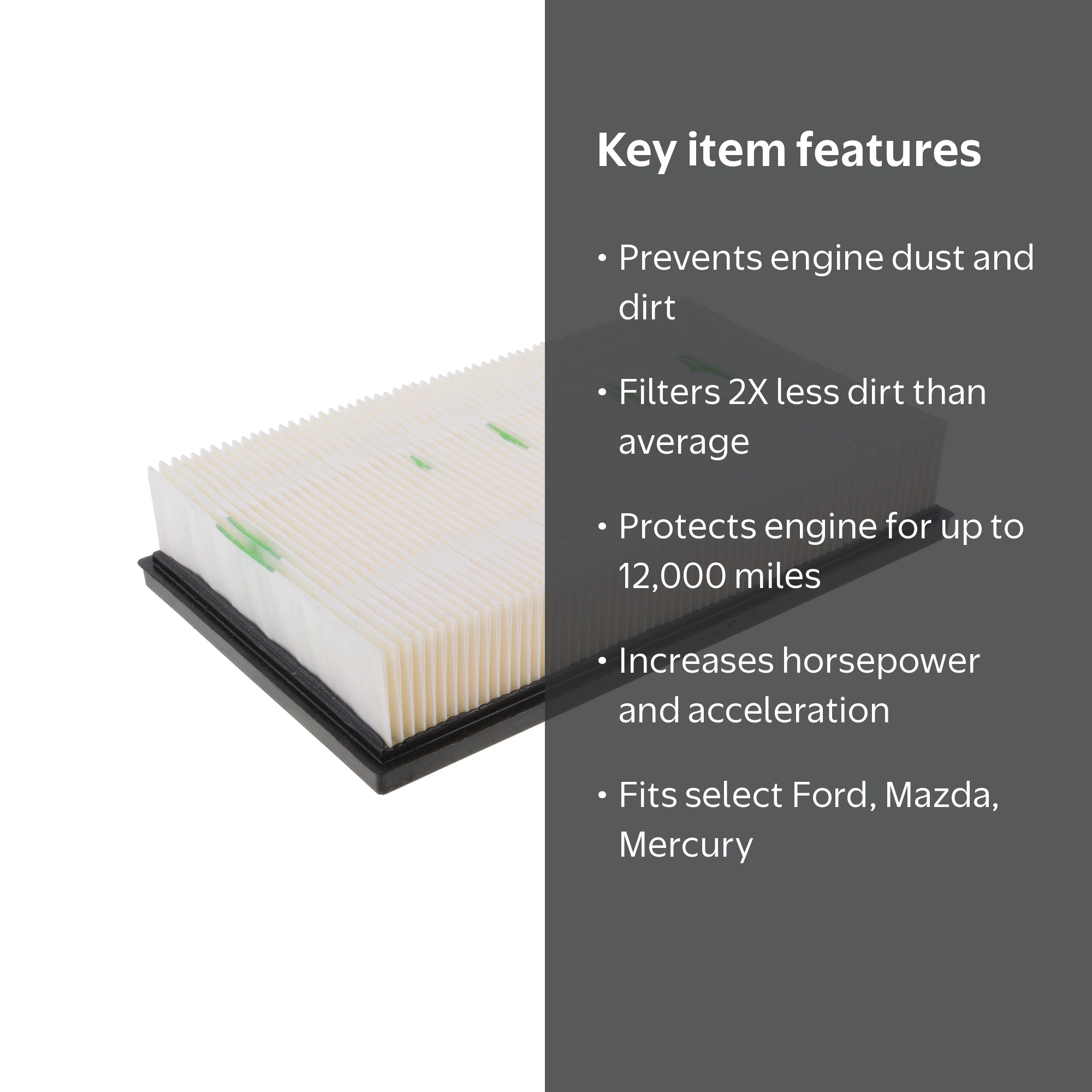 FRAM Extra Guard Air Filter, CA10094 for Select Ford, Mazda and