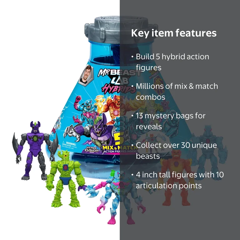 MrBeast Lab Hybrids Mega Pack, Reveal Different Hybrid Parts To