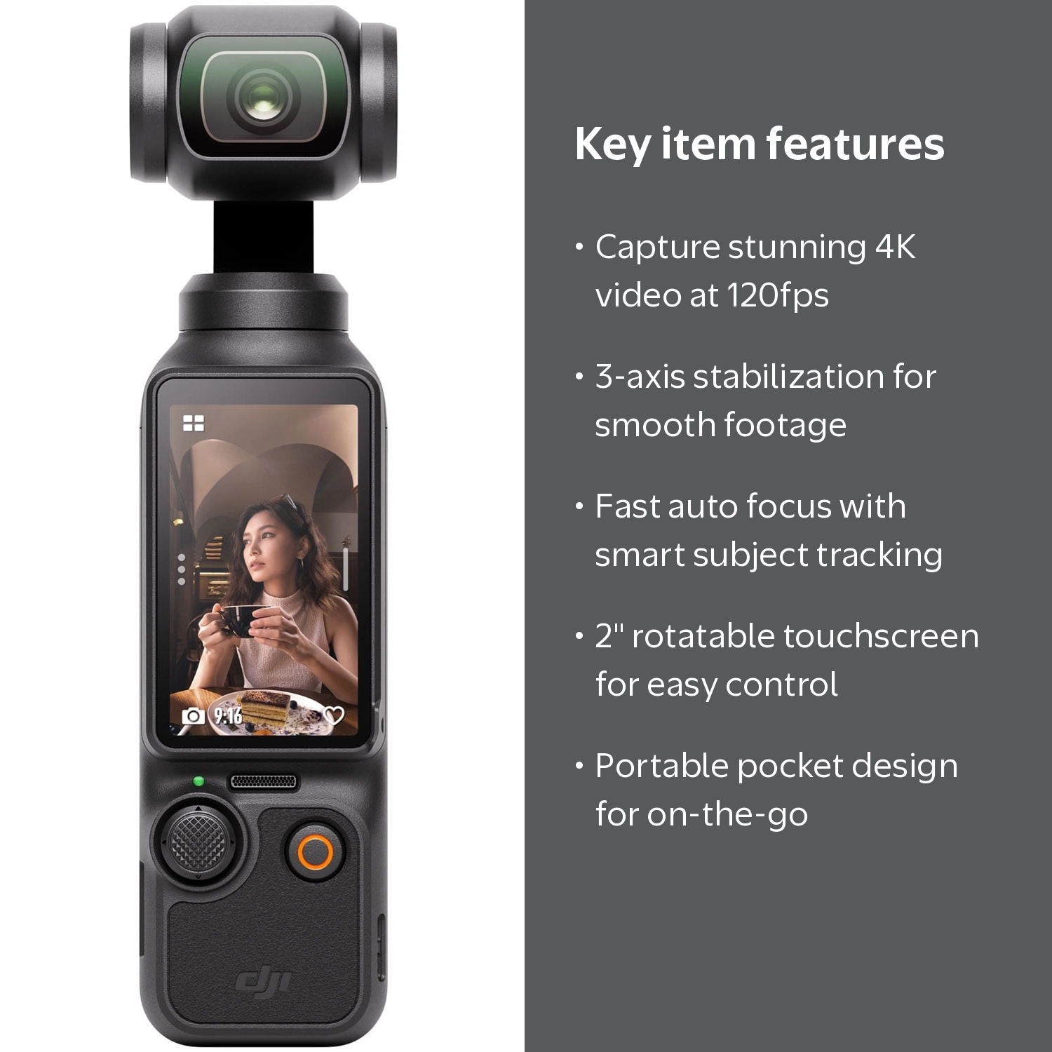 Open Box DJI Osmo Pocket 3 Vlogging Camera 4K/120fps 1'' CMOS
