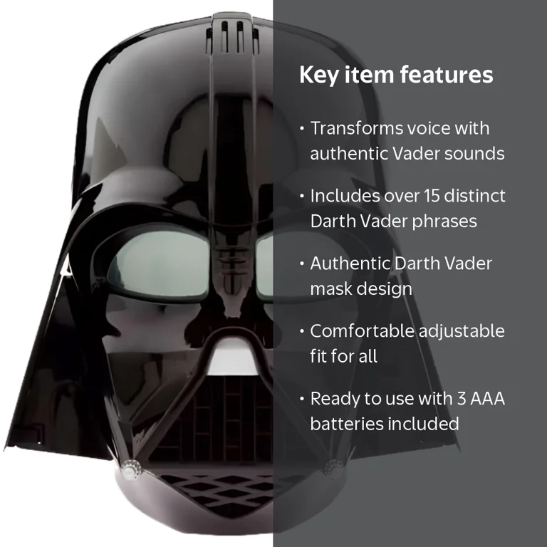 Disney Parks Darth Vader Star Wars Voice Changing Full Face Mask