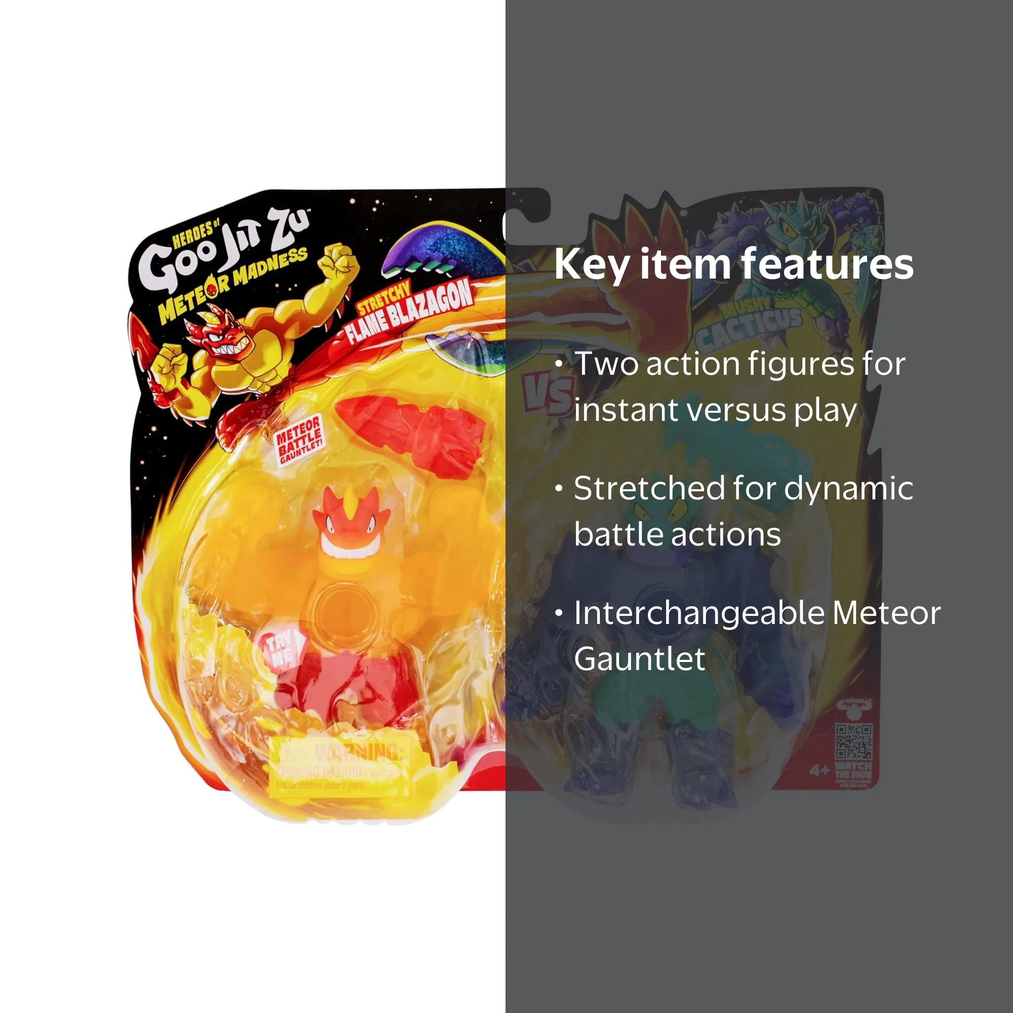 Heroes of Goo Jit Zu Meteor Madness 2-Pack, Flame Blazagon vs