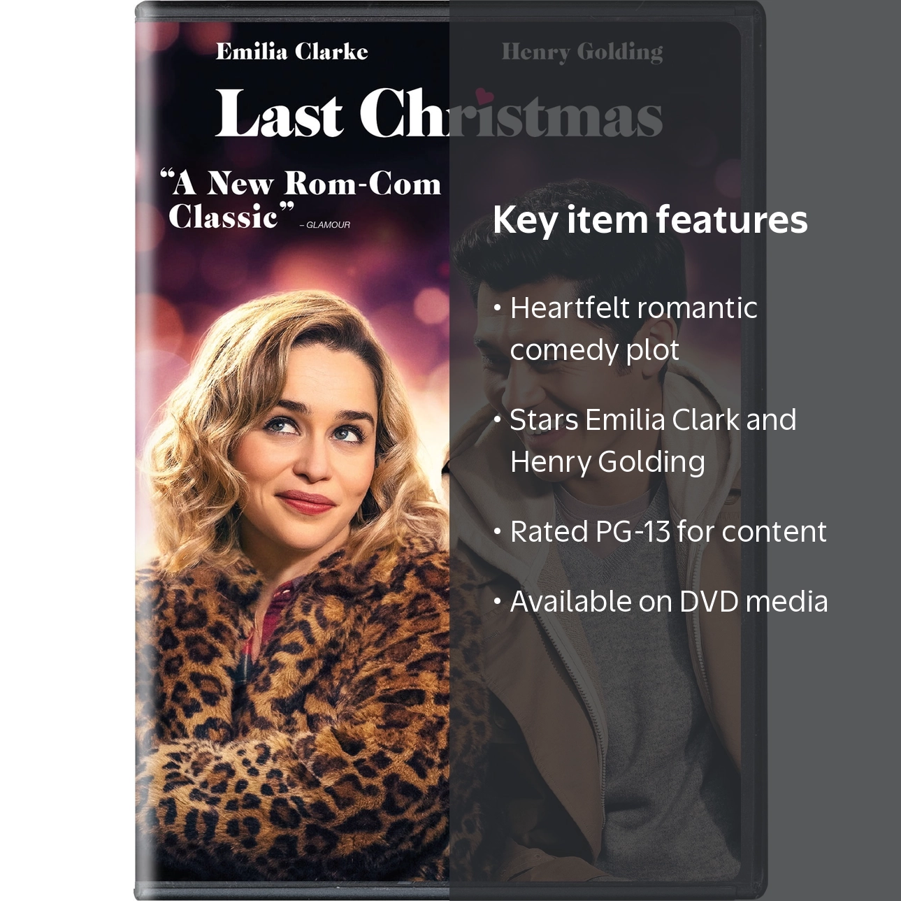 SDS, Last Christmas 2020 DVD, PG-13, Romantic Comedy, Emilia Clark