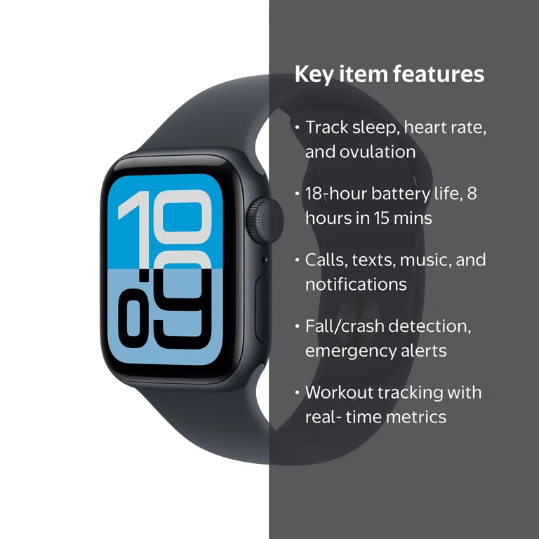 Apple Watch SE 3 GPS 40mm with Midnight Aluminum Case & Band