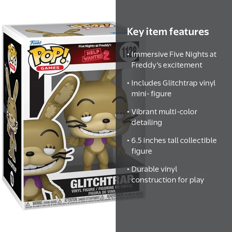 Funko, Vinyl Figures, HW2 Glitchtrap, for Five Nights at Freddy's