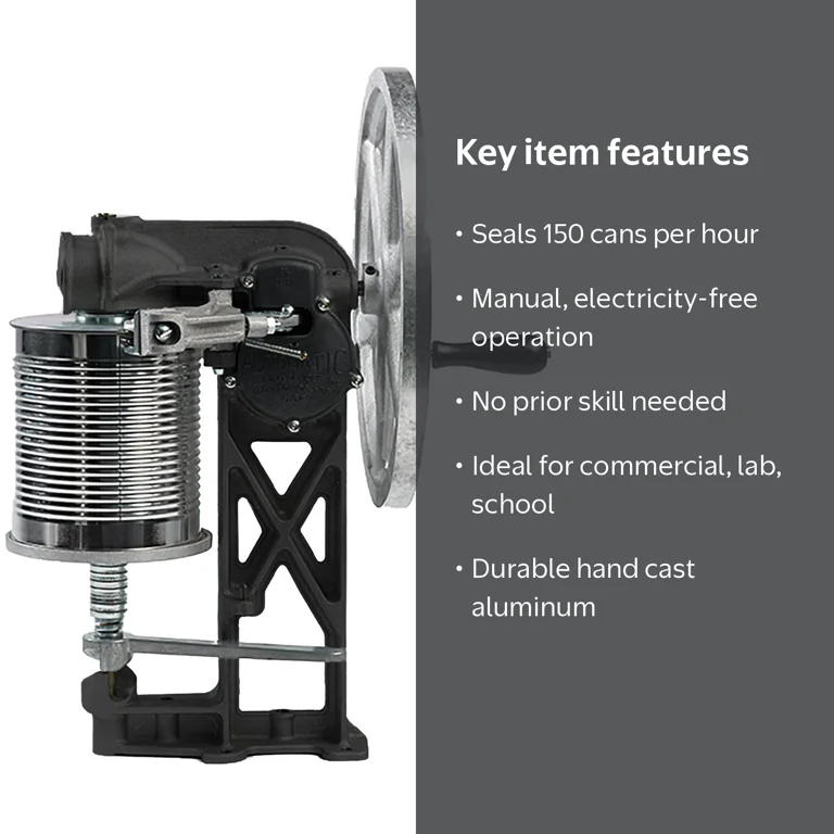 All American No. 10 Can Sealer, Easy Manual Flywheel, Up to 150