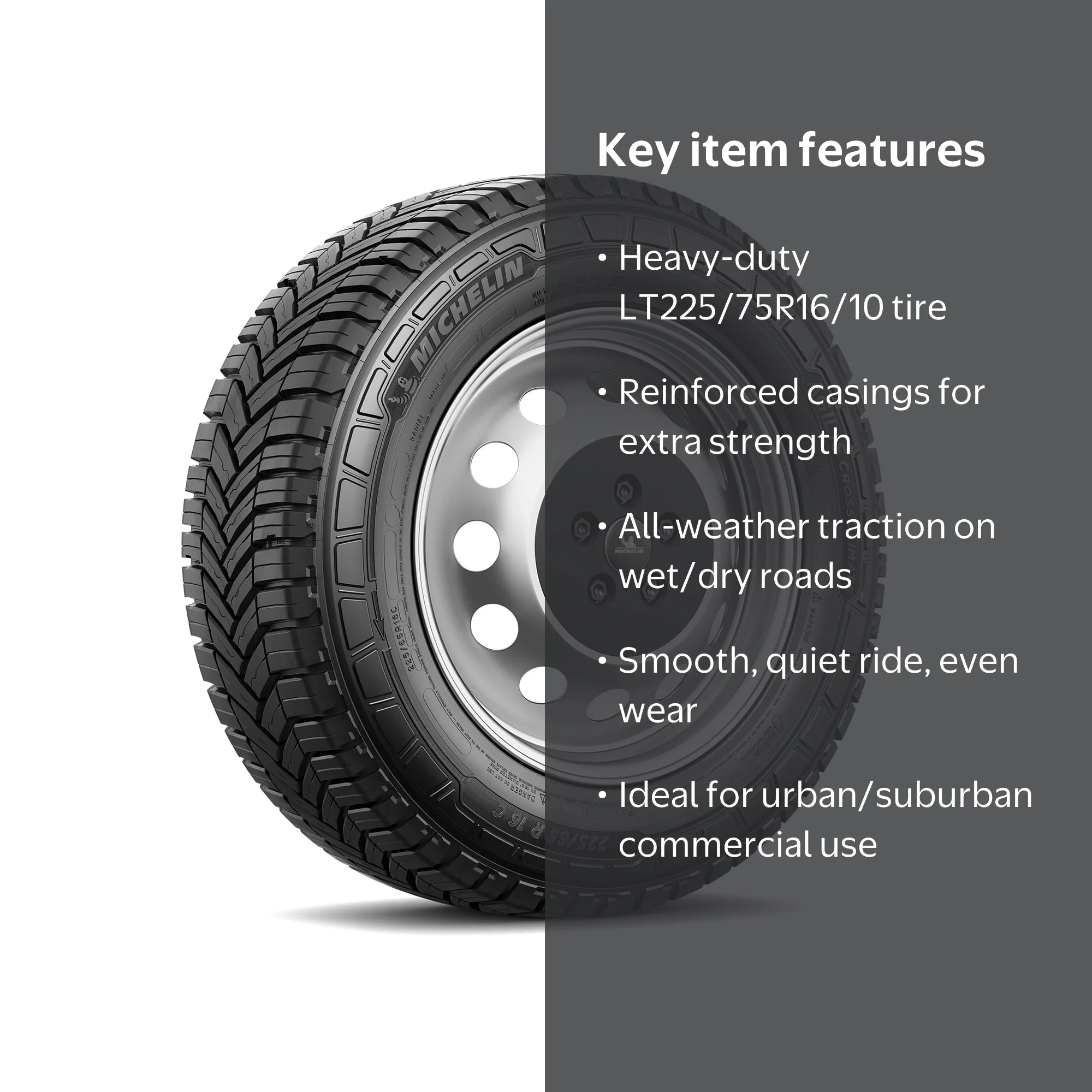 Michelin Agilis CrossClimate LT225/75R16/10 115/112R All Weather