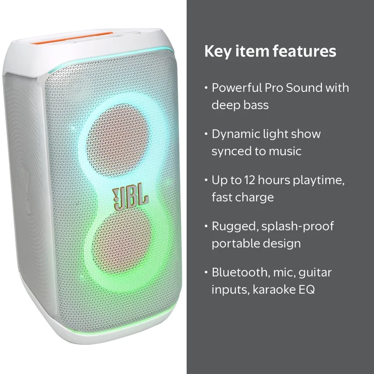 JBL PartyBox Club 120 Portable Party Speaker with Lightshow