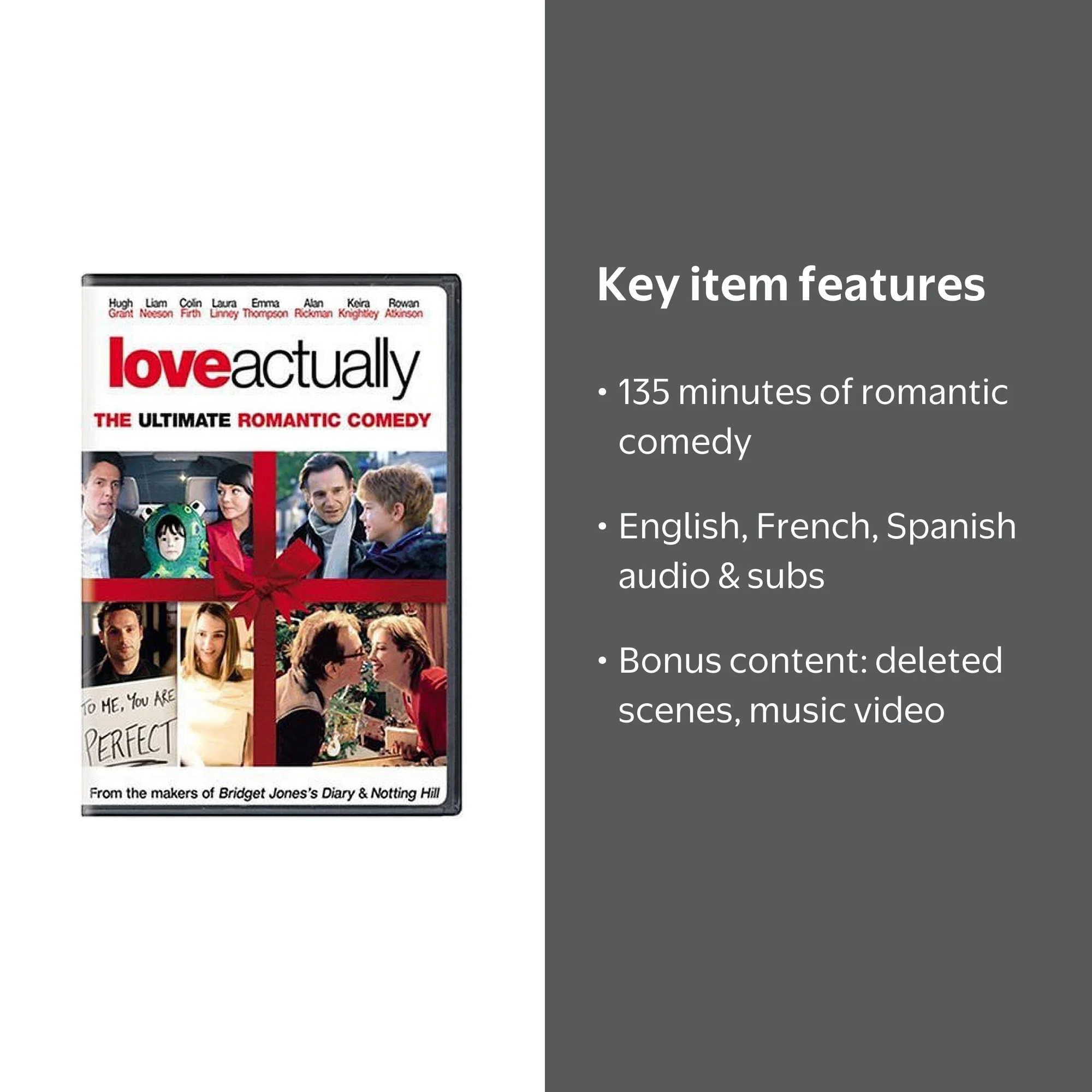 Universal Studios Love Actually DVD - Romance Comedy Movie